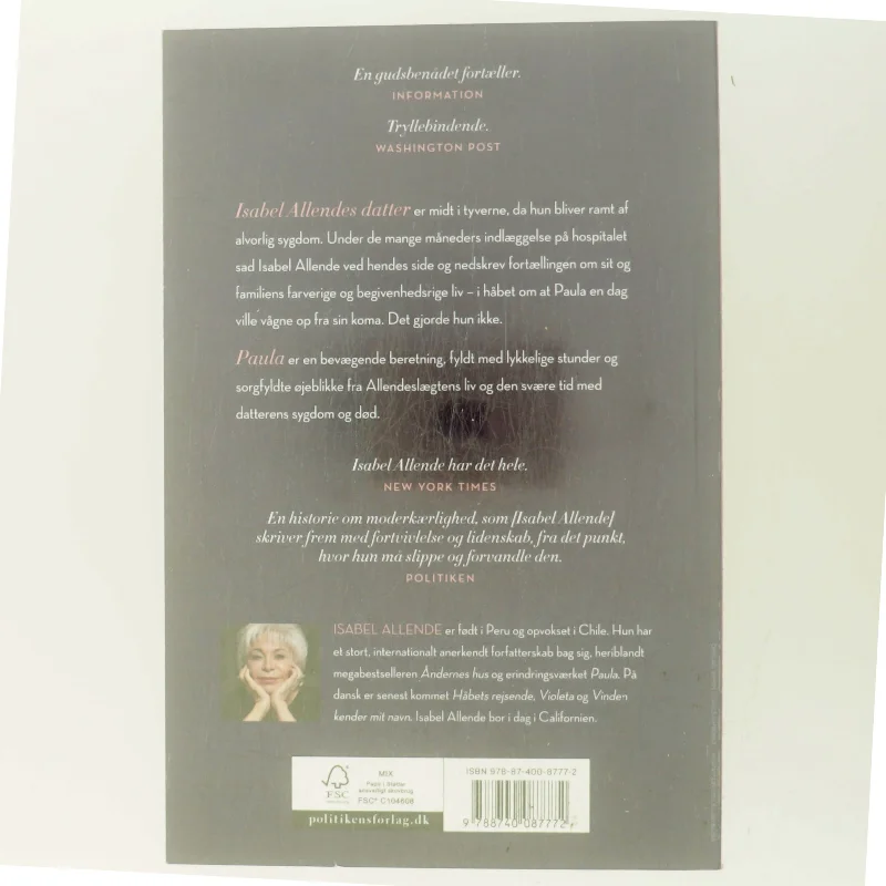 Paula af Isabel Allende (Bog)