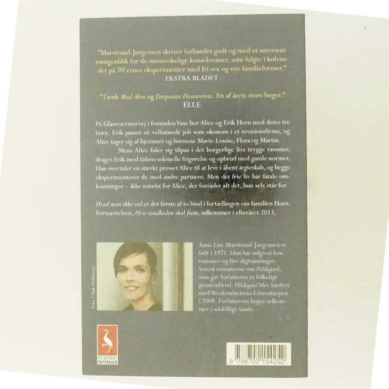 Hvad man ikke ved : roman af Anne Lise Marstrand-Jørgensen (Bog)