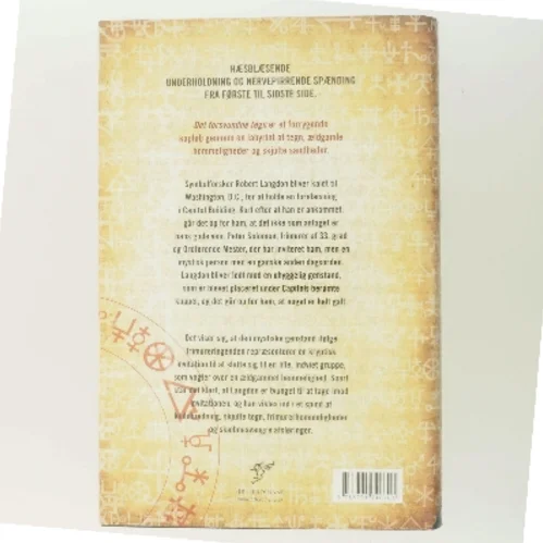 Det forsvundne tegn af Dan Brown (Bog)