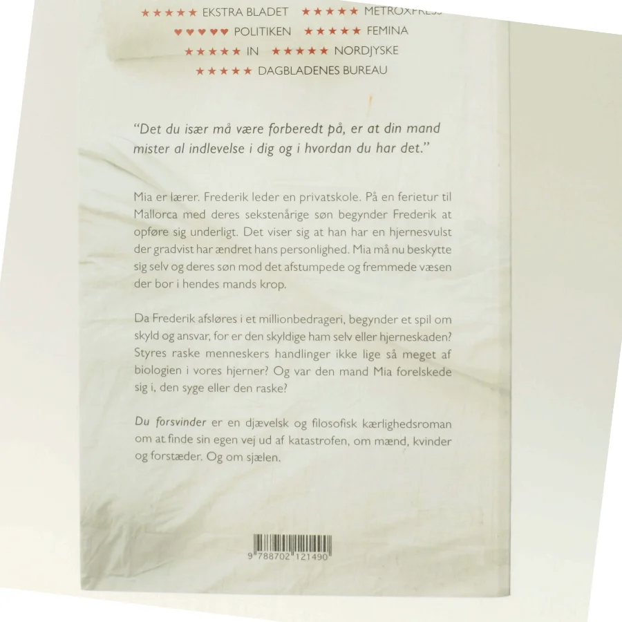 Du Forsvinder af Christian Jungersen (Bog)