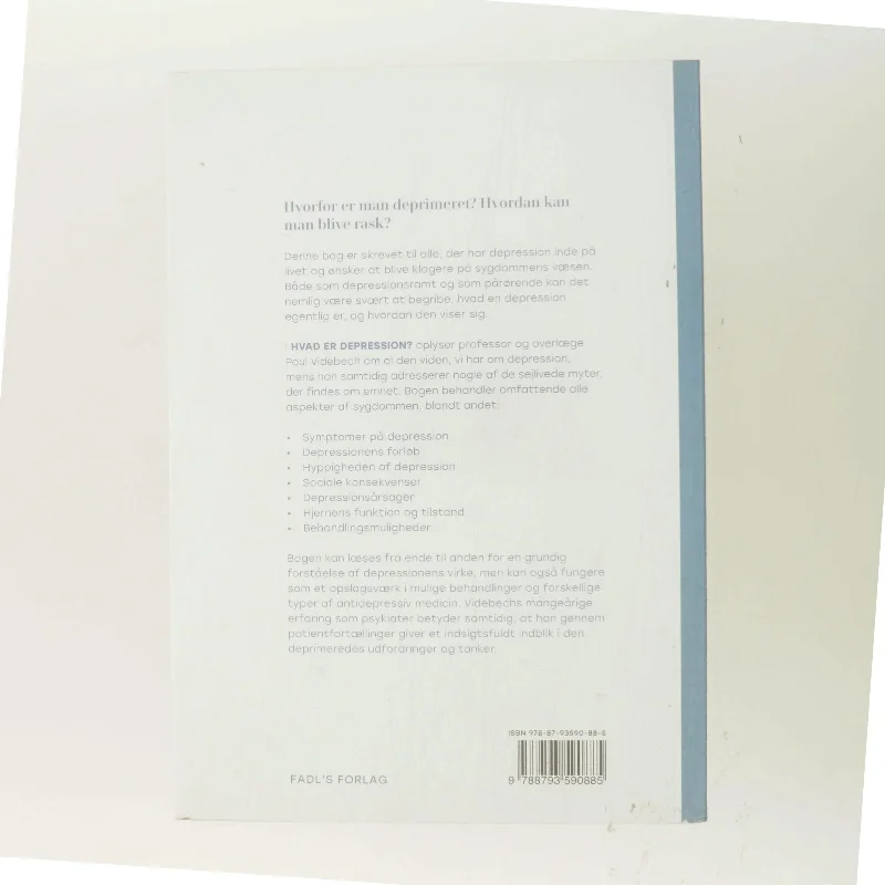 Hvad er depression? : bliv klogere på årsager, behandling og forebyggelse af Poul Videbech (Bog)