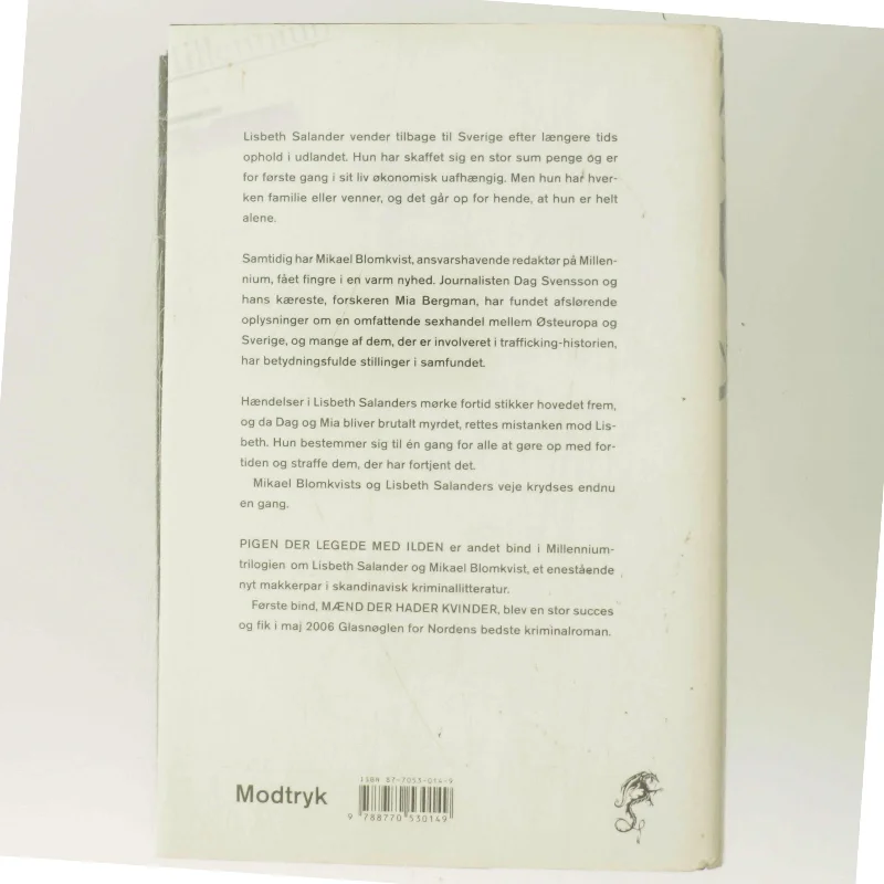 Pigen Der Legede Med Ilden af Larsson, Stieg (Bog)