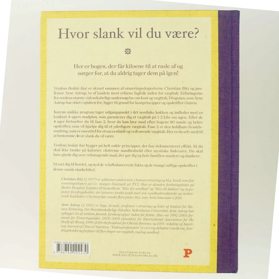Verdens bedste kur : vægttab der holder af Christian Bitz (Bog)