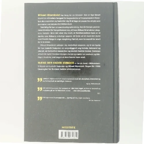 Mænd der hader kvinder af Stieg Larsson (Bog)