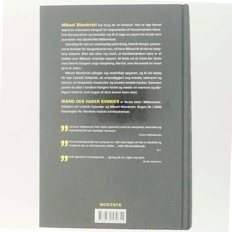 Mænd der hader kvinder af Stieg Larsson (Bog)