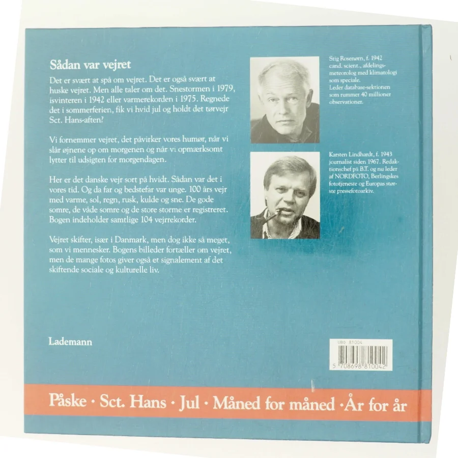 Dansk Vejr i 100 år af Stig Rosenørn (Bog)
