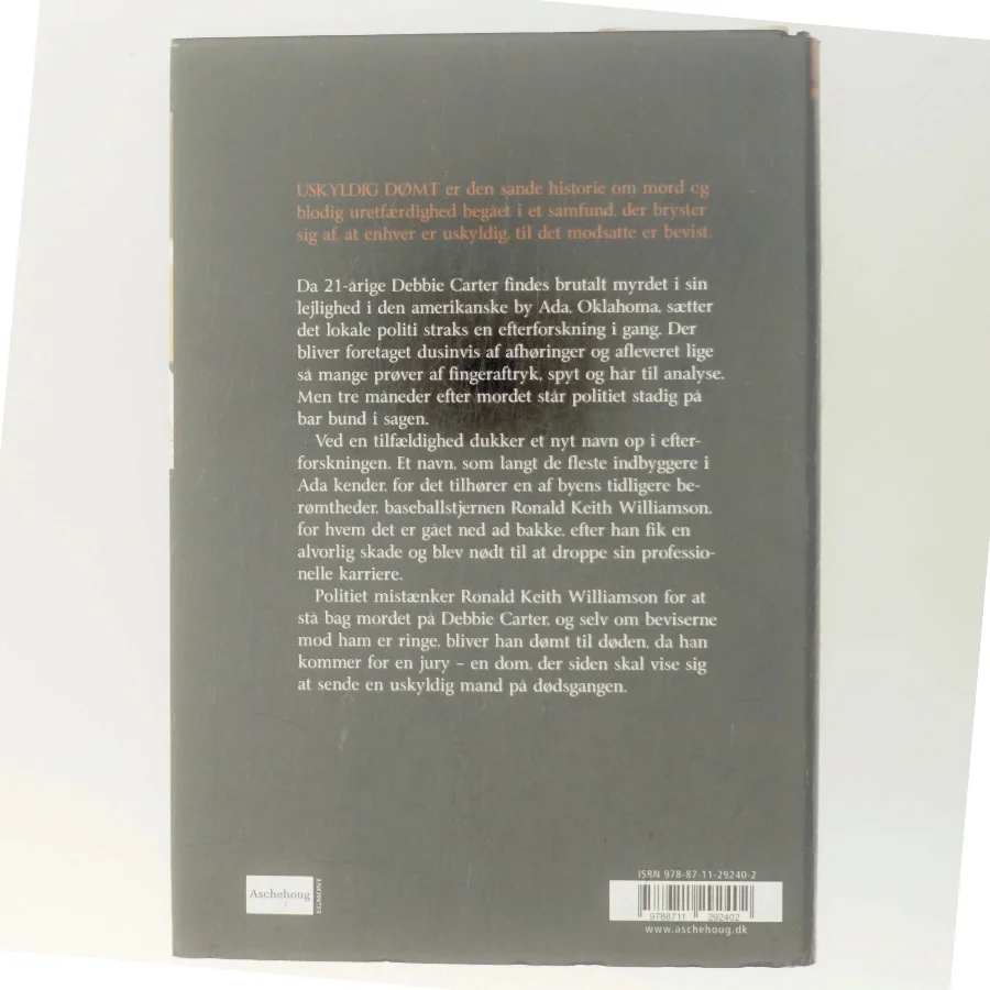 Uskyldig dømt af John Grisham (Bog)