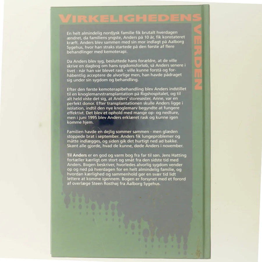 Til Anders af Jens Hatting (Bog)