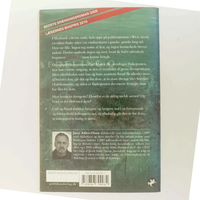 Flaskepost fra P af Jussi Adler-Olsen (Bog)