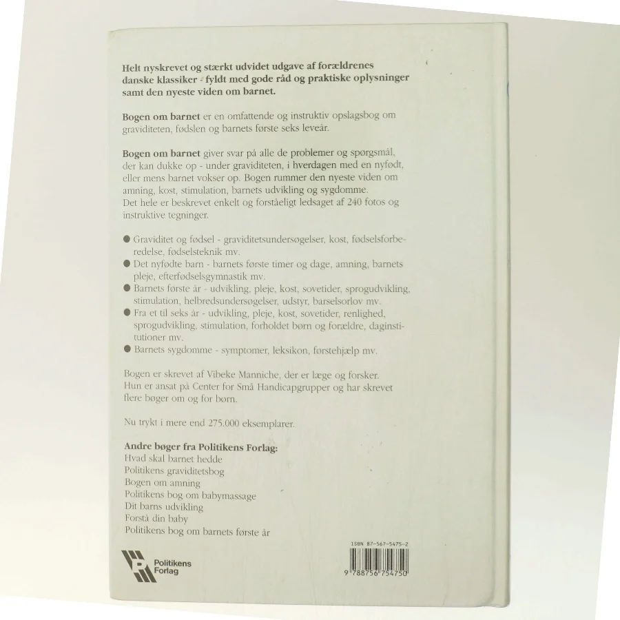 Bogen om barnet af Vibeke Manniche (Bog)