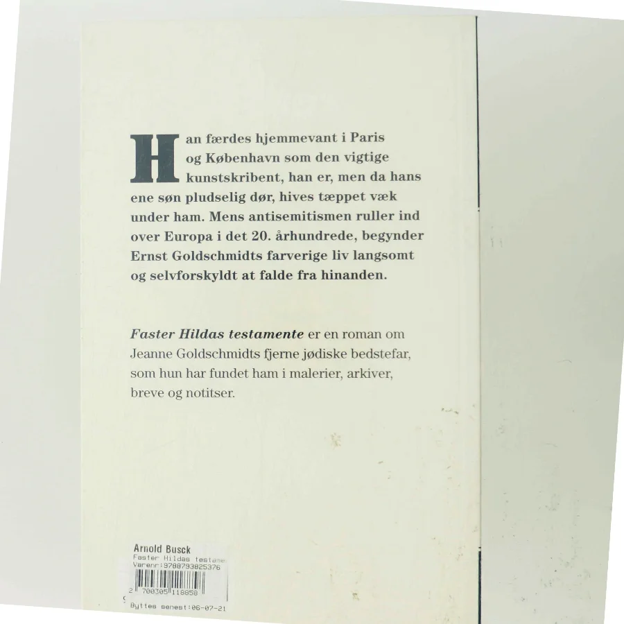 Faster Hildas testamente af Jeanne Goldschmidt (Bog)