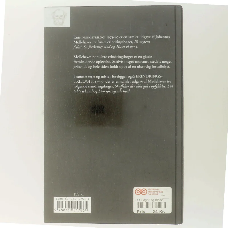 Erindringstrilogi : 1975-1980 af Johannes Møllehave (Bog)