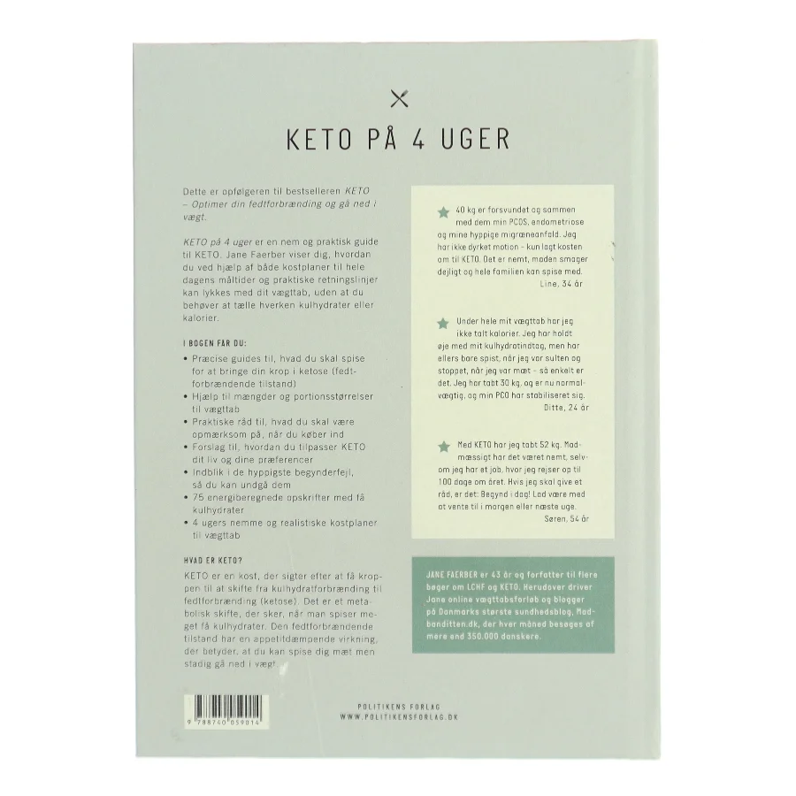 Keto på 4 uger af Jane Faerber (Bog)