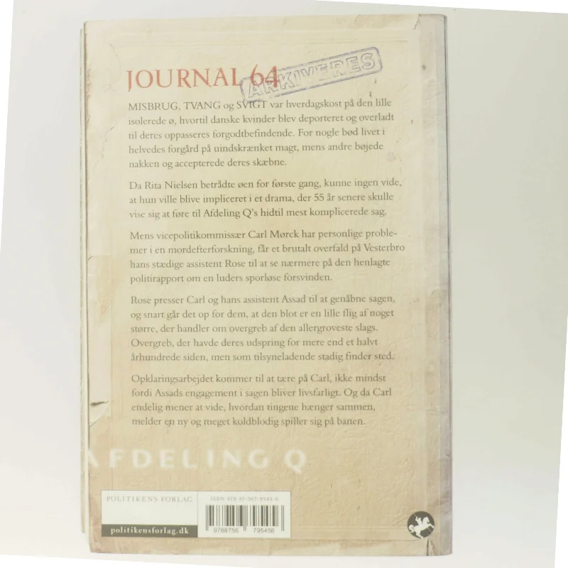 Journal 64 : krimithriller af Jussi Adler-Olsen (Bog)