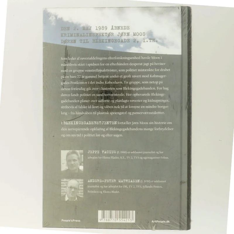 Blekingegadebetjenten : kriminalinspektør Jørn Moos fortæller af Anders-Peter Mathiasen (Bog)