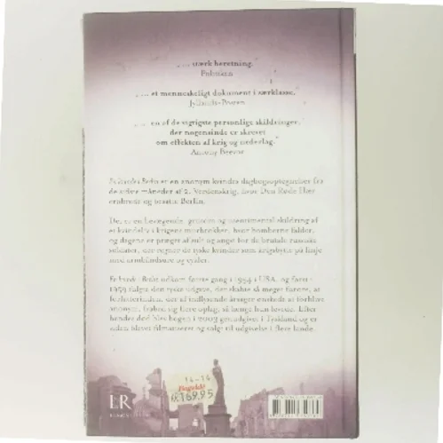 En kvinde i Berlin : dagbogsoptegnelser fra den 20. april til den 22. juni 1945 (Ved Astrid Heise-Fjeldgren) af Anonyma (Bog)