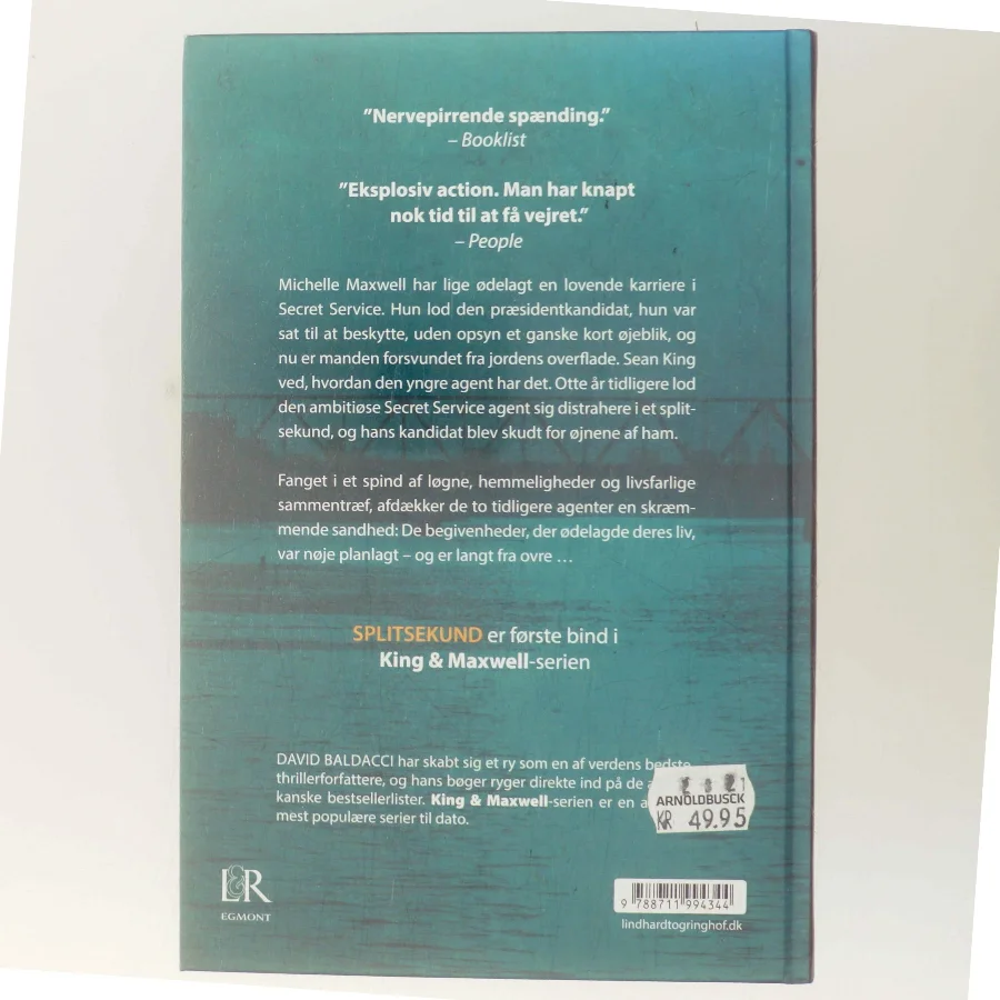 Splitsekund af David Baldacci (Bog)