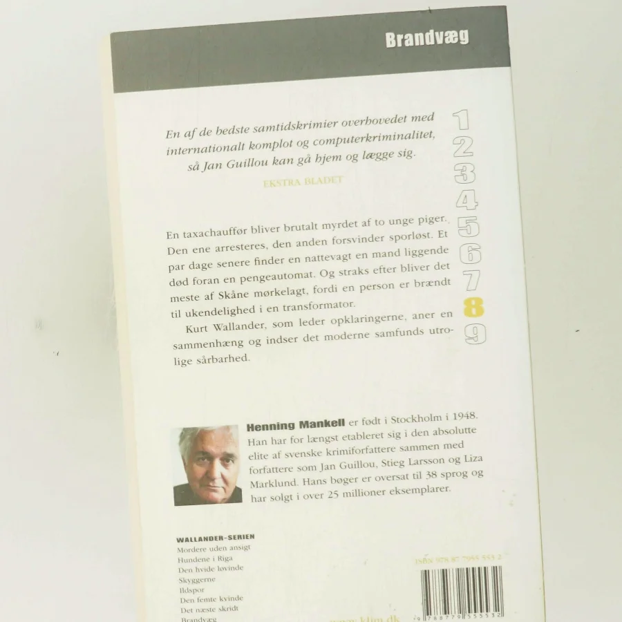 Brandvæg af Henning Mankell (Bog)