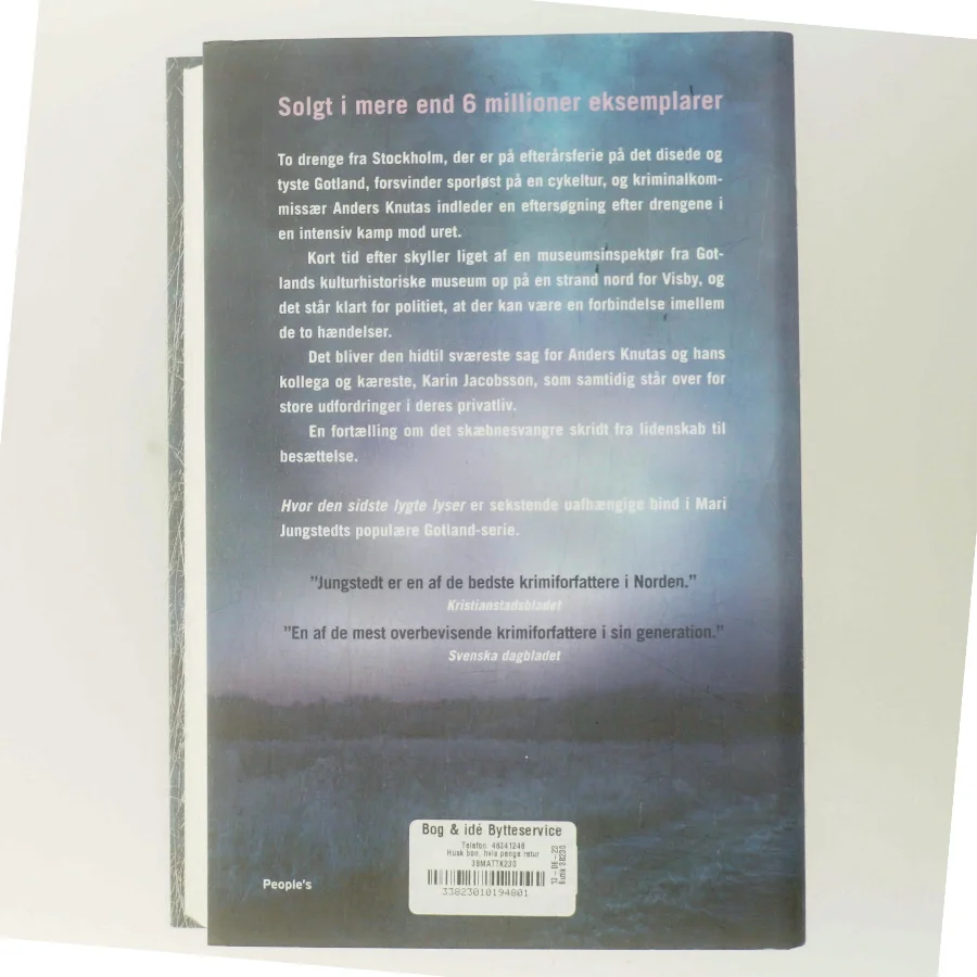 Hvor den sidste lygte lyser af Mari Jungstedt (Bog)