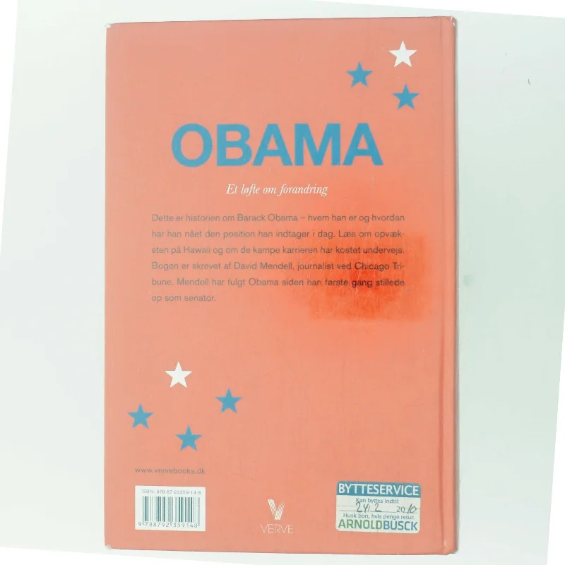 Obama : et løfte om forandring af David Mendell (Bog)