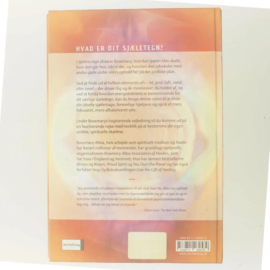 Sjælens tegn : en elementguide til din spirituelle skæbne af Rosemary Altea (Bog)