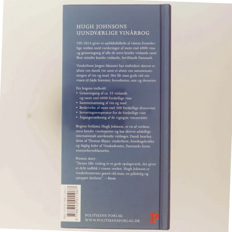 Hugh Johnsons Uundværlige Vinårbog 2014 fra Politikens Forlag