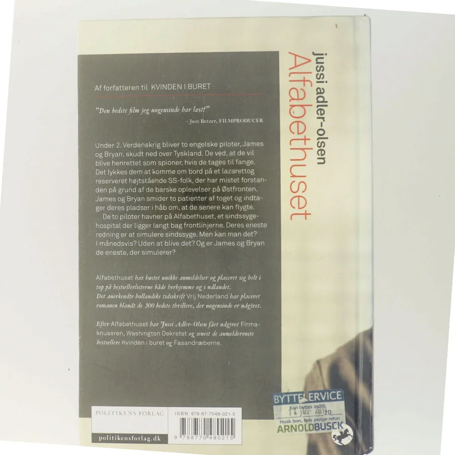 Alfabethuset af Jussi Adler-Olsen (Bog)