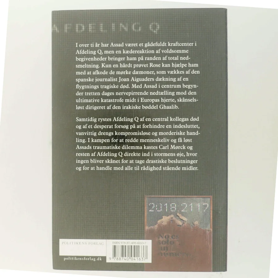 Afdeling Q - Bind 8 af Jussi Adler-Olsen (Bog)