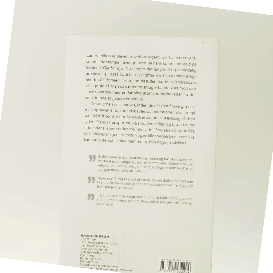 Ingen mands land af Jan Guillou (Bog)