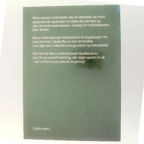 Menu - Internationalt Madleksikon af Ellis Tardini (Bog)