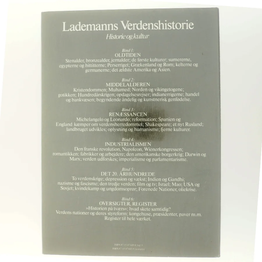 Lademanns Verdenshistorie (Bog)