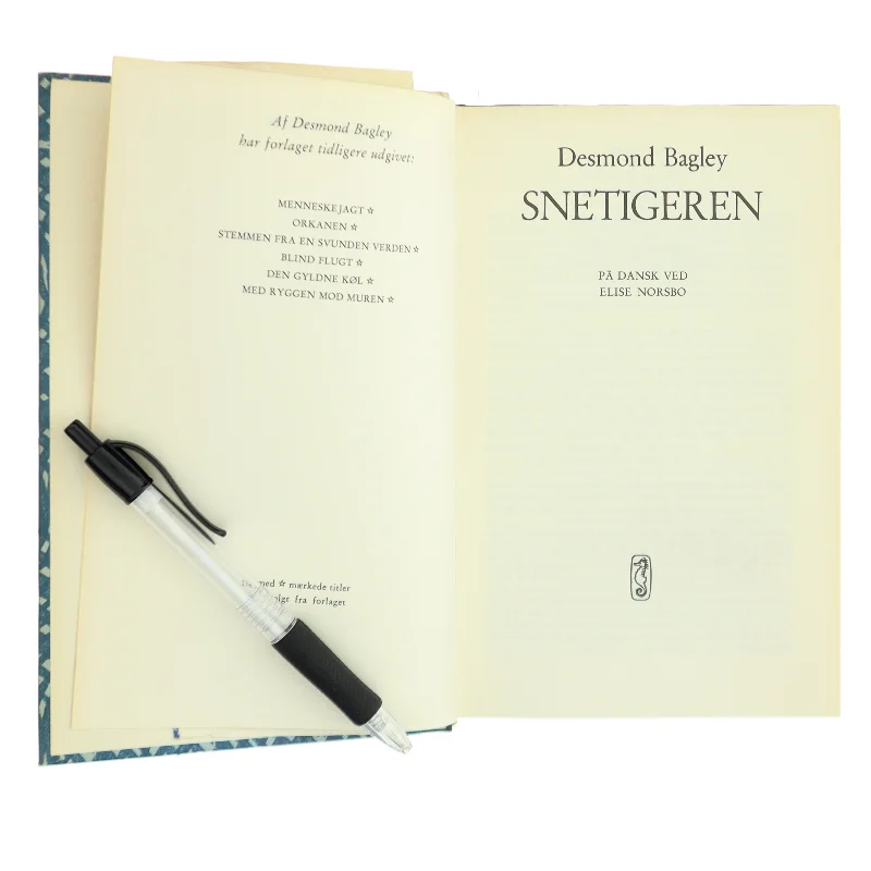 Snetigeren af Desmond Bagley (Bog)