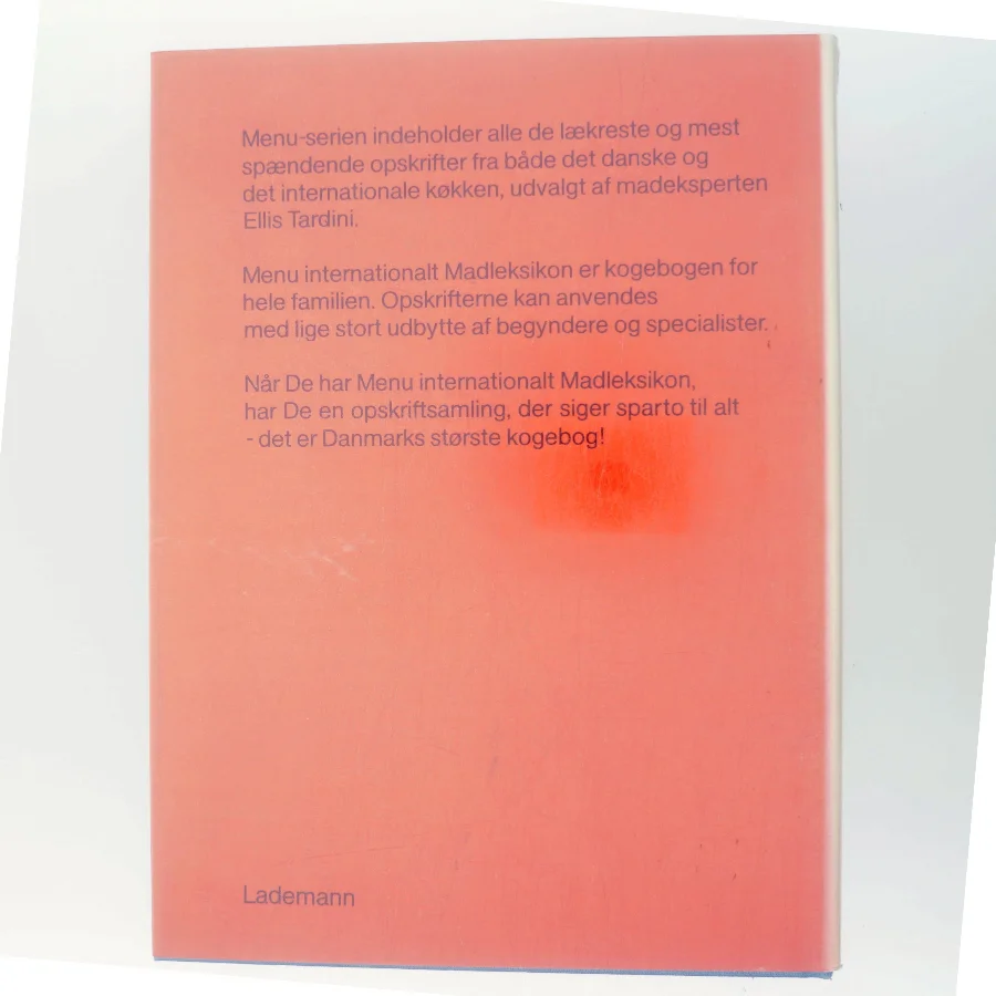 MENU: Internationalt Madleksikon af Ellis Tardini (Bog)
