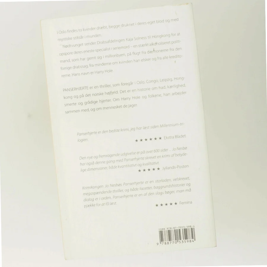 Panserhjerte af Jo Nesbø (Bog)