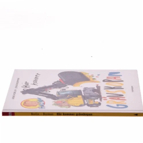 Børnebog om gravemaskine fra Raben & Sjögren