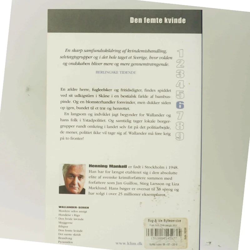 Den femte kvinde af Henning Mankell