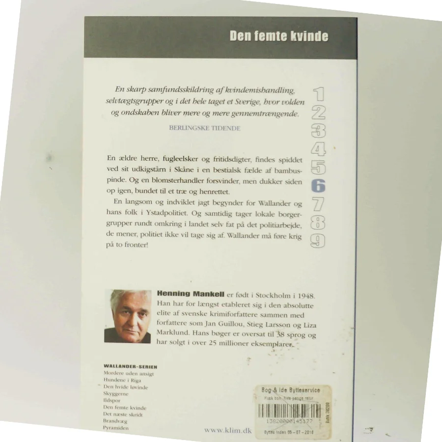 Den femte kvinde af Henning Mankell