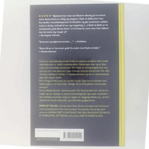 Dybt at falle af Anna Grue (Bog)