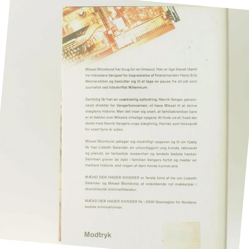 Mænd der hader kvinder af Stieg Larsson (Bog)