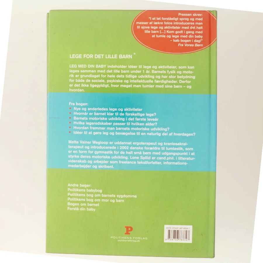 Leg med din baby af Mette Vainer Wegloop (Bog)