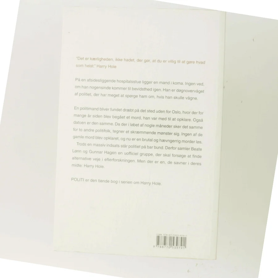 Politi af Jo Nesbø (Bog)