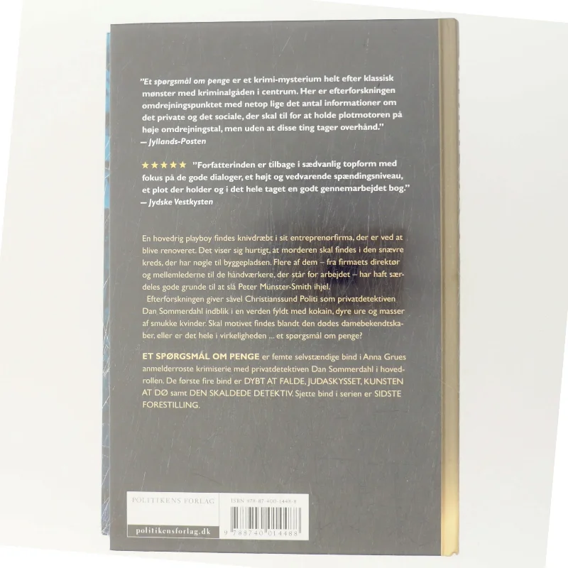 Et spørgsmål om penge af Anna Grue (Bog)