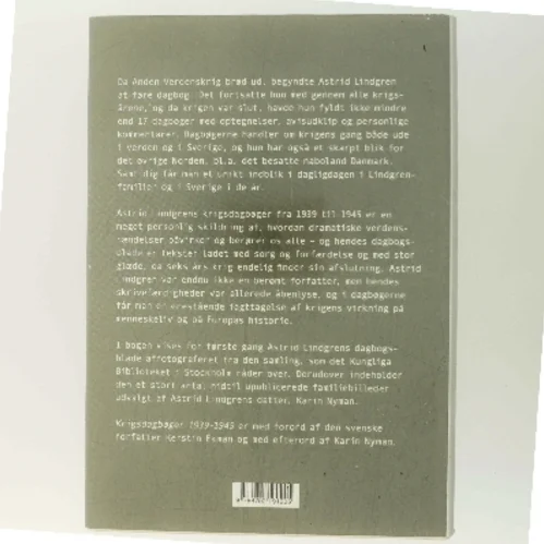 Krigsdagbøger 1939-1945 af Astrid Lindgren (Bog)