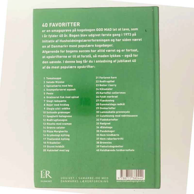 40 favoritter : god mad let at lave : 40 år af Marianne Kastberg (Bog)