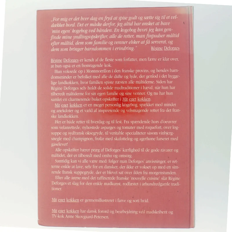 Mit eget køkken af Régine Deforges (Bog)