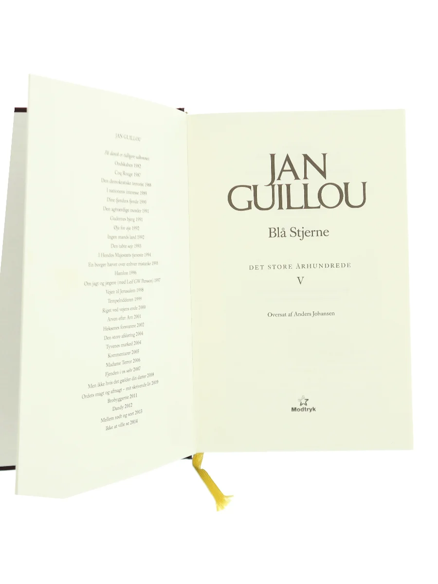 Forsiden af Blå stjerne af Jan Guillou