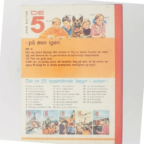 De 5 på øen igen af Enid Blyton (Bog)