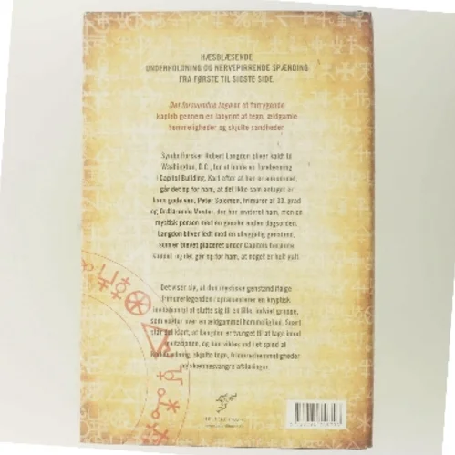 Det forsvundne tegn af Dan Brown (Bog)