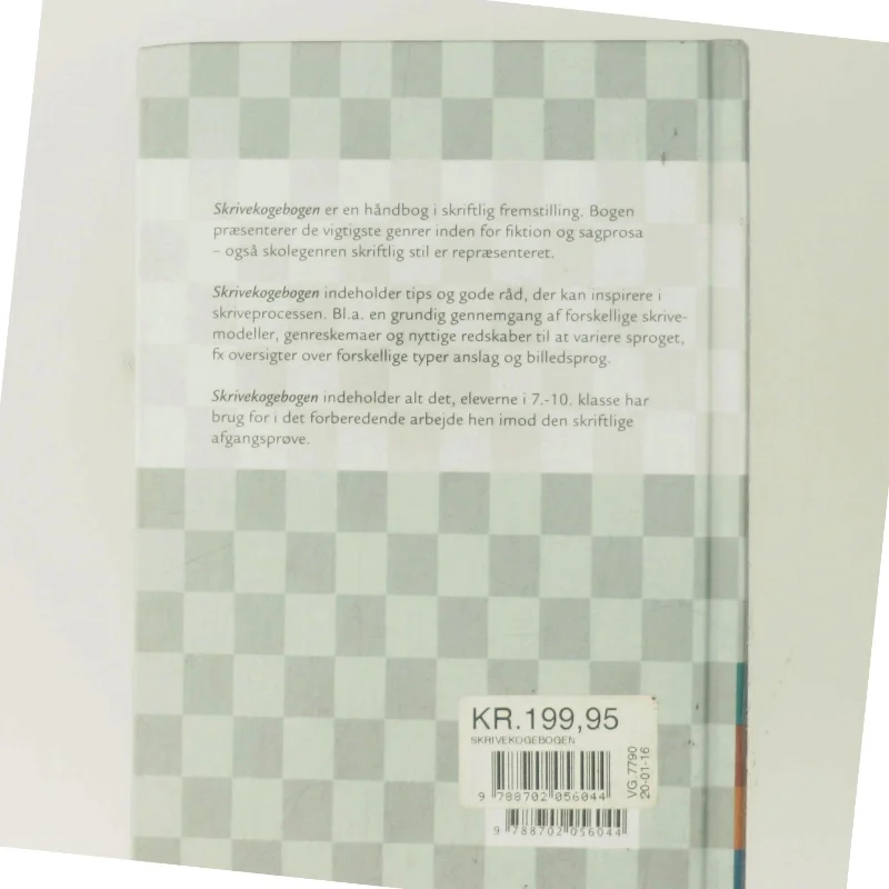 Skrivekogebogen : dansk af Johannes Fibiger (f. 1962) (Bog)