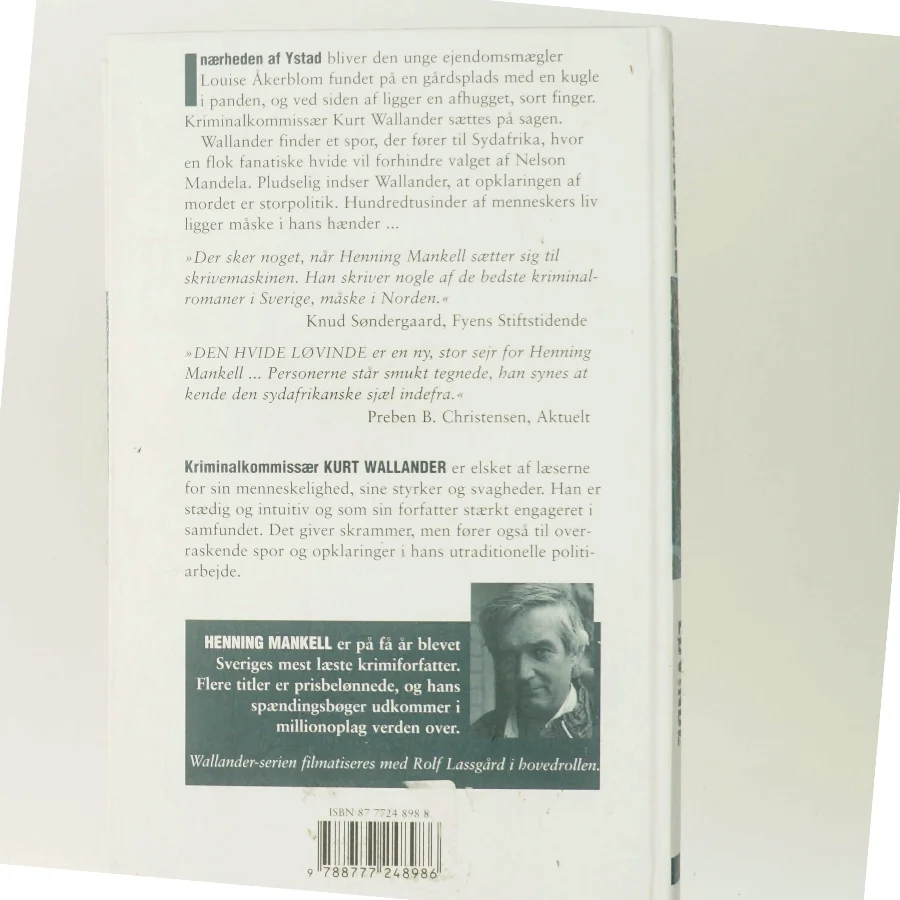 Den hvide løvinde af Henning Mankell (Bog)